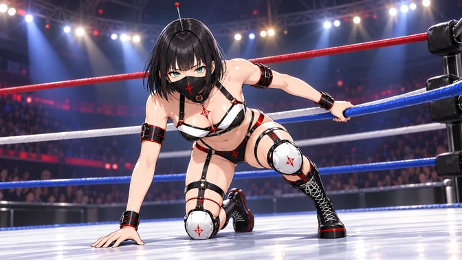 YUUKI DOLL 1号の守り・受け：片膝から立つ