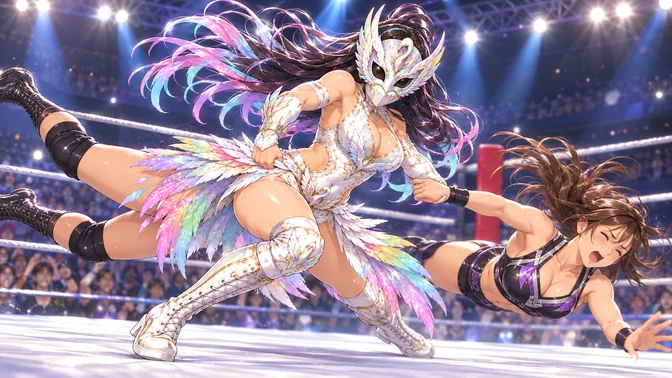 プリズム・スワンの攻め：アームドラッグ